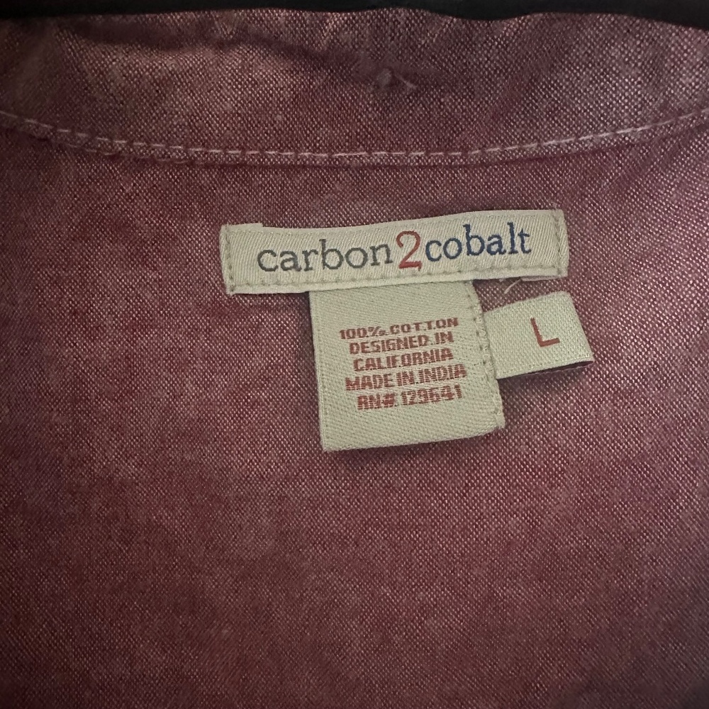 Carbon2cobalt - Short Sleeve Button Down - Size: … - image 6